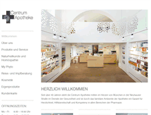 Tablet Screenshot of centrum-apotheke.de